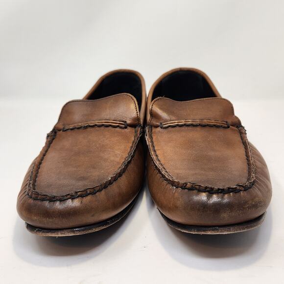 Allen Edmonds Men Super Sport Driver Loafers Shoes Size 10 D Mocha Brown Leather - Picture 3 of 9